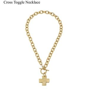 Susan Shaw Cross Toggle Necklace